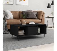 vidaXL Coffee Table Black 90x50x36.5 cm Engineered Wood
