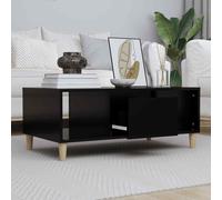 vidaXL Coffee Table Black 90x50x36,5 cm Engineered Wood NEW
