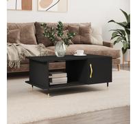 vidaXL Coffee Table Black 90x50x40 cm Engineered Wood, Black