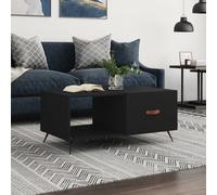 (black) vidaXL Coffee Table Tea Side Table Sofa Couch Accent End Table Engineered Wood