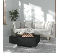 vidaXL Coffee Table Black Chipboard Living Room Furniture Couch Side Table