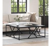 vidaXL Coffee Table Black Oak 100 x 100 x 40 cm Engineered Wood