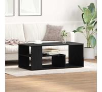 vidaXL Coffee Table Black Oak 100 x 50 x 40 cm Engineered Wood