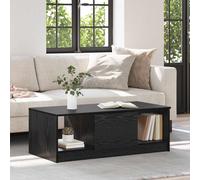 vidaXL Coffee Table Black Oak 102 x 50 x 36cm Engineered Wood