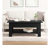 vidaXL Coffee Table Black Oak 102 x 55 x 42 cm Engineered Wood