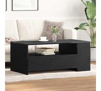 vidaXL Coffee Table Black Oak 102 x 55 x 43.5 cm Engineered Wood