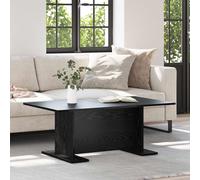 vidaXL Coffee Table Black oak 103.5 x 60 x 40 cm Engineered wood, Black