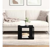 vidaXL Coffee Table Black Oak 40 x 40 x 30 cm Engineered Wood