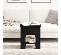 vidaXL Coffee Table Black Oak 40 x 40 x 42 cm Engineered Wood