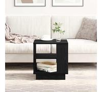 vidaXL Coffee Table Black Oak 40 x 40 x 43 cm Engineered Wood