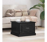 vidaXL Coffee Table Black Oak 50 x 50 x 35 cm Engineered Wood