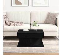 VidaXL Coffee Table Black Oak 57 X 57 X 30 Cm Engineered Wood
