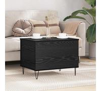 vidaXL Coffee Table Black Oak 60 x 44.5 x 45 cm Engineered Wood