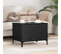 vidaXL Coffee Table Black Oak 60 x 44.5 x 45 cm Engineered Wood