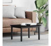 VidaXL Coffee Table Black Oak 60 X 50 X 36 Cm Engineered Wood