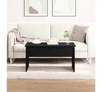 vidaXL Coffee Table Black Oak 80 x 50.5 x 41.5 cm Engineered Wood