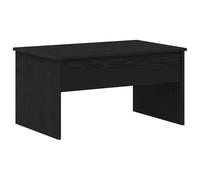 Coffee Table Black Oak 80cm Modern Living Room Wooden Side Table Storage