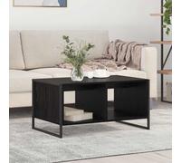 vidaXL Coffee Table Black Oak 80 x 50 x 40 cm Engineered Wood
