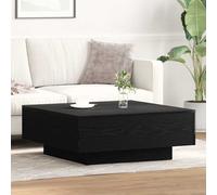 vidaXL Coffee Table Black Oak 80 x 80 x 31 cm