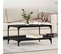 vidaXL Coffee Table Black Oak 82 x 50 x 40 cm Engineered Wood
