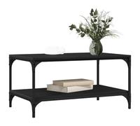 Coffee Table Black Oak 82 x 50 x 40 cm Engineered Wood