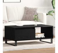 vidaXL Coffee Table Black Oak 90 x 50 x 36.5 cm Engineered Wood