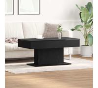 vidaXL Coffee Table Black Oak 96 x 50 x 45 cm Engineered Wood