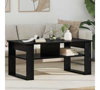 vidaXL Coffee Table Black Oak 96 x 54 x 44 cm Engineered Wood