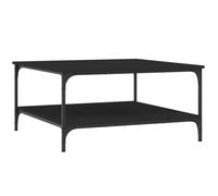 (black, 80 x 80 x 40 cm) vidaXL Coffee Table Tea Side Table Sofa Couch Table Brown Oak Engineered Wood