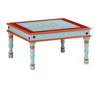 vidaXL Coffee Table Blue Hand Painted Solid Wood Mango