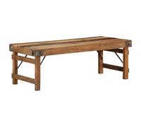 Coffee Table Brown 110x55x40 cm Solid Reclaimed Wood Rustic Indoor Centerpiece
