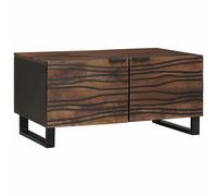 vidaXL Coffee Table Brown and Black 80 x 50 x 40 cm