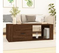 vidaXL Coffee Table Brown Oak 100x50.5x35 cm Engineered Wood