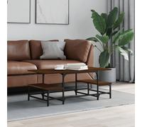 (brown oak) vidaXL Coffee Table Living Room Tea Side Table Sofa Table Engineered Wood