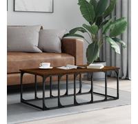 (brown oak) vidaXL Coffee Table Living Room Tea Side Table Sofa Table Engineered Wood