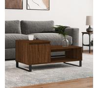 vidaXL Coffee Table Brown Oak 100x50x45 cm Engineered Wood NEW