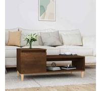 vidaXL Coffee Table Brown Oak 100x50x45 cm Engineered Wood UK HOT