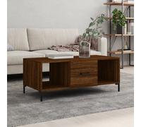 Vidaxl Coffee Table Brown Oak 102X50X40 Cm Engineered Wood
