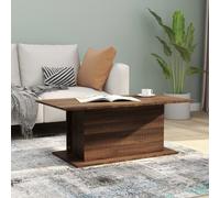 vidaXL Coffee Table Brown Oak 102x55.5x40 cm Engineered Wood UK NEW