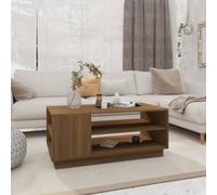 (brown oak) vidaXL Coffee Table Couch Table Hall End Center Accent Table Engineered Wood