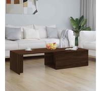 vidaXL Coffee Table Brown Oak 150x50x35 cm Engineered Wood UK HOT