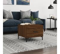 vidaXL Coffee Table Brown Oak 50x50x40 cm Engineered Wood