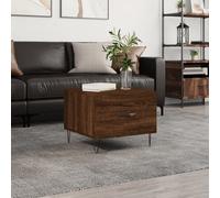 vidaXL Coffee Table Brown Oak 50x50x40 cm Engineered Wood