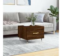 vidaXL Coffee Table Brown Oak 50x50x40 cm Engineered Wood