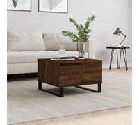 vidaXL Coffee Table Brown Oak 55x55x36.5 cm Engineered Wood