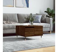 vidaXL Coffee Table Brown Oak 55x55x36.5 cm Engineered Wood