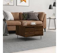 (brown oak) vidaXL Coffee Table Side Table Sofa Couch Tea Table White Engineered Wood