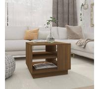 Vidaxl Coffee Table Brown Oak 55X55X43 Cm Engineered Wood