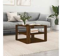 vidaXL Coffee Table End Table Accent Side Table Brown Oak Engineered Wood
