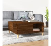 vidaXL Coffee Table Brown Oak 80x80x36.5 cm Engineered Wood